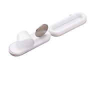 NOZLIHMH 4 unids/set manijas para puertas autoadhesivas para ventana cajón armario armario manija para puerta corredera manija de vidrio antideslizante manijas auxiliares(White-4pcs)