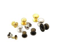 NOZLIHMH 5 uds Mini perillas manijas pequeñas tiradores de gabinete antiguo bronce/plata/oro joyería cajón de caja de madera con tornillo herrajes for muebles(Silver 10mm x 5pcs)