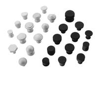 NOZLIHMH Manijas cajón gabinete muebles manijas de cocina para botón de armario puerta cajón muebles cocina negro mate monotrou(5085-Black)