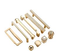 NOZLIHMH Perillas de gabinete oro perla aleación Zinc, manijas puertas cocina, cajón, armario, manija puerta, for herrajes for muebles(Handle-6008-96BG)