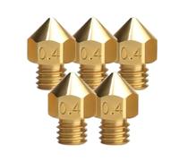 Nozzles kit, Boquilla de latón 20 piezas MK8, cabezal de impresión extrusora de 0,2-0,8 MM for accesorios de impresora 3D CR10 Ender-3V2 Anet A8 de 1,75 MM,for replace(0.4mm 4.1Hole)