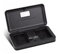 NP-140/BLS1/BLS5 - Cargador de batería con lector de tarjetas (no incluye batería) compatible con Fujifilm FinePix S100FS S100 S205EXR S205 S200, Olympus E410/420/450/620 E-PL1/2/3/5/6/7/8/9/9 P1/2.