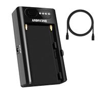 NP-F - Placa de batería con USB C IN/Out Dual DC 12 V 8,4 V Out, ANDYCINE NPF-G2 adaptador de batería multifunción para Sony A7 A9/BMCPC 4K 6K/GH5/Z6 Z7,Type-C-PD IN con indicador LED de 1/4" agujero