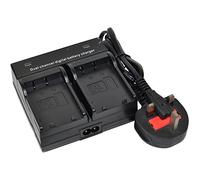 NP-F570 - Cargador de batería CA de pared de doble canal para videocámara digital NPF570 k1a