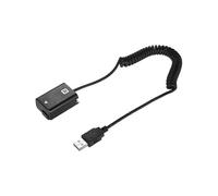 NP-FW50 Cable de carga USB para muelle de batería ficticio para Sony A7 A7R A7S A7M A7II A7S2 A7M2 A7R2 A6500 A6