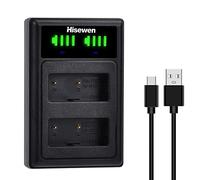 NP-W126 NP-W126S Cargador de batería Hisewen Dual Cargador con conector USB-C para Fujifilm Fuji XT3, X100F, X100V, X-T100, X-T200, X-S10, X-A5, X-A10, X-E4, X-Pro2, X-Pro3, X-T3, X-T10, X-T20 Cámara