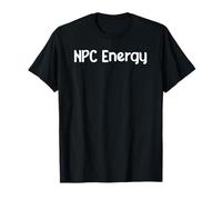 NPC Energy Meme Humor AI Brain Dead Gamer Retro tee Classic! Camiseta