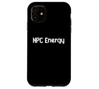 NPC Energy Meme Humor AI Brain Dead Gamer Retro tee Classic! Carcasa para iPhone 11