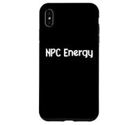 NPC Energy Meme Humor AI Brain Dead Gamer Retro tee Classic! Carcasa para iPhone XS MAX