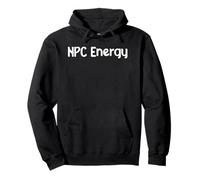 NPC Energy Meme Humor AI Brain Dead Gamer Retro tee Classic! Sudadera con Capucha