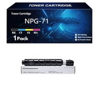 NPG-71 GPR-55 C-EXV51 Cartucho de Tóner Compatible con Tinta para Canon IR-ADV DX C5760 DX C5750 DX C5740 DX C5735 C5560 C5550 C5540 C5535 Impresora ,BK-1 pcs