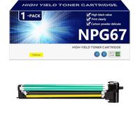 NPG67 Tambor de Alto Rendimiento Compatible con Chip para Canon ImageRUNNER IR C3020 C3320 C3325 C3330 C3520 C3525 C3530 C3020i C3520i C3525i Impresoras, Imágenes Nítidas y Claras,Yellow-1 Pack