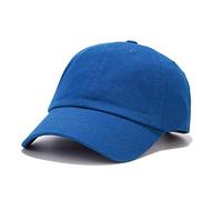 NPJY Gorra de béisbol para papá de golf, ajustable, original, clásica, de bajo perfil, de algodón, sin construir, para hombre y mujer, Azul real, talla única