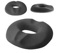 nplaseta Cojines de Asiento ortopédicos Redondos con Doble Forma de U, Cojin Coxis de Espuma Memoria Portátil, cojín antiescaras - Alivia Las hemorroides, el Dolor de Espalda y la ciática.