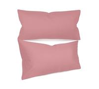 npluseins 1154.1498 - Juego de 2 fundas de almohada (40 x 80 cm), color rosa