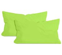 npluseins 2 Unidades algodón Almohada - Jersey - Muchos Colores 1331.1812, Manzana, ca. 40 x 60 cm