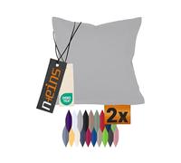 npluseins Funda cojin 30x50, 317.361, Fundas Cojines Sofa, Decoración hogar con un diseño Sencillo - Plata