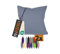 npluseins Funda cojin 80x80, 317.361, Fundas Cojines Sofa, Decoración hogar con un diseño Sencillo - Azul Vaquero