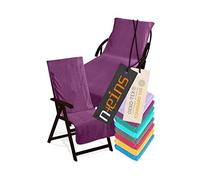 npluseins Funda protectora para tumbona de jardín o silla de jardín, rizo 1593.2317, silla 60 x 130 cm, color baya