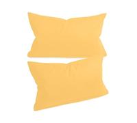 npluseins Fundas de almohada en paquete doble y diseño discreto 1154.1498, 30 x 50 cm, color amarillo