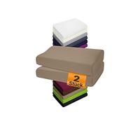 npluseins Lote de 2 fundas para almohadas de salud 1450.2049, 1 paquete (2 unidades) - Fundas 35-40 x 55-60 cm, Arena