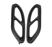 NPNGLCKCVF 1 Par Cubiertas Tubo Escape Trasero Doble Acero Inoxidable Para Mercedes Para Benz Clase A Clase B Clase C Clase GLC(Negro mate)