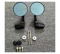 NPNGLCKCVF Espejos Laterales para Moto para Vespa para Sprint para Primavera GTS 300 125 250 Motocicleta CNC Redondo Extremo De Manillar Espejos Retrovisores Espejos para Motocicleta(UN Negro)