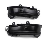 NPPIZPTHB Espejo retrovisor Compatible con Range Rover Velar Evoque Jaguar | LED Rearview Side Dynamic Light Smoke Lens Indicator Blinker Lamp Compatible con Range Rover Velar Evoque