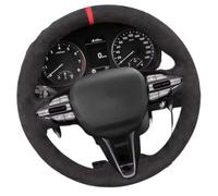 NPPIZPTHB Funda Personalizada Antideslizante Compatible con Hyundai i30 N | Customized Non-slip Suede Leather Braid Compatible con Hyundai Veloster N 2019-2021, i30 N 2018-2020(Blue)