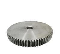 NPQRKJYH 1 pieza de engranaje recto de 1 m, 76/77/78/79/80/81/82/83 T, orificio rugoso de 8/10 mm, rueda dentada, material de acero al carbono n.° 45, engranaje de motor(1M82Teeth-bore 10 mm)