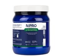 NPro L-Glutamina 300g Polvo Neutro - Con Vitamina C - Suplemento para Regeneración Intestinal y Formación de Proteínas