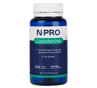 NPro Lactoferrina 60 Cápsulas 200mg - Suplemento Alimenticio con Proteína de Leche de Pasto - Sin Gluten y Sin Lactosa - Para Sistema Inmune