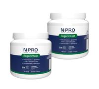 NPro Regenintest - Pack Ahorro 2 x 167gr - Suplemento Regenerador Intestinal, Polvo, Sabor Arándanos, con L-Glutamina, L-Carnosina, Curcumina y Quercetina - Formato Bote - Sabor Arándano