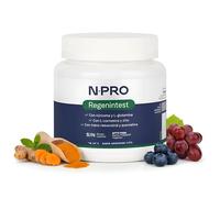 NPro Regenintest Polvo 167gr - Suplemento Regenerador Intestinal, Polvo, Sabor Arándanos, con L-Glutamina, L-Carnosina, Curcumina y Quercetina - Formato Bote - Sabor Arándano