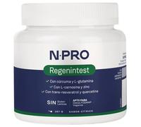 Npro Regenintest - Suplemento Regenerador Intestinal - Acción Antiinflamatoria, Ayuda al Sistema Inmunitario y Mantenimiento de La Piel - Sin Gluten y Sin Lactosa - 167g - Sabor Arándanos
