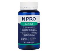 NPro SALUD INTESTINAL Alicina 90 Cápsulas Extracto de Ajo - Complemento Antimicrobiano con Selenio, Alicina Pura y Compuestos Azufrados - Antibacteriano, Antifúngico, Antiviral, Limpieza Intestinal