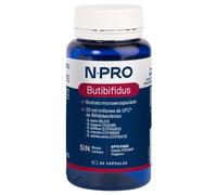 NPro SALUD INTESTINAL Butibifidus 60 Cápsulas - Suplemento con Butirato 500mg + 20.000 Millones UFC Bifidobacterias - Regenera Mucosa Intestinal y Mejora Microbiota