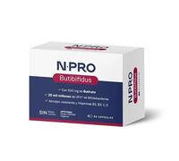 NPro SALUD INTESTINAL Butibifidus 60 Cápsulas - Suplemento con Butirato 500mg + 20.000 Millones UFC Bifidobacterias - Regenera Mucosa Intestinal y Mejora Microbiota