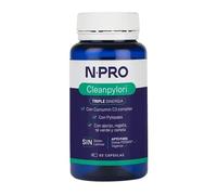 NPro SALUD INTESTINAL Cleanpylori 60 Cápsulas - Suplemento con Regaliz, Curcumina C3 Complex®, Té Verde, Pylopass™ y Ajenjo - Apoyo frente a H. pylori y Protección de Mucosa Gástrica