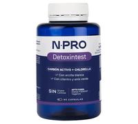 NPro SALUD INTESTINAL Detoxintest 90 Cápsulas - Carbón Activo de Coco, Chlorella, Cilantro y Arcilla Blanca - Favorece la Limpieza y Confort Intestinal