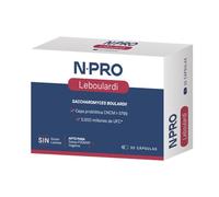 NPro SALUD INTESTINAL Leboulardi 30 Cápsulas - 5000 Millones UFC Saccharomyces Boulardii - Probiótico - Gastroenteritis, SIBO, Candidiasis, Microbiota Intestinal y Defensas