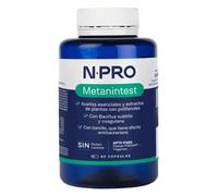 NPro SALUD INTESTINAL Metanintest 90 Cápsulas - Suplemento con Welltan Complex, Orégano, Tomillo y Probióticos Bacillus - Ayuda frente a Sobrecrecimiento IMO/SIBO y Mejora Tránsito Intestinal