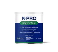 NPro SALUD INTESTINAL Regenintest 167g Polvo Sabor Cítrico - Suplemento con L-Glutamina Kyowa®, Carnosina, Cúrcuma, Trans-Resveratrol y Zinc - Protege y Regenera Mucosa Intestinal