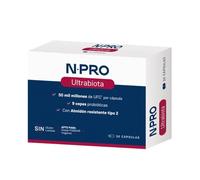 NPro SALUD INTESTINAL Ultrabiota 30 Cápsulas - 9 Cepas Probióticas 50.000 Millones UFC + Almidón Resistente Plátano - Acción Intensiva para Equilibrio Microbiota - Alta Carga para Recuperación