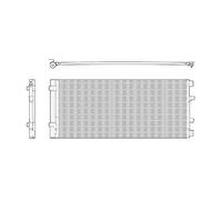 Condensador del aire acondicionado R 134 a DCN23037 DENSO para OPEL RENAULT