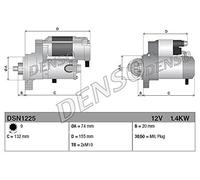 Nps DSN1225 - Motor de arranque