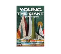 NPSFXC Young The GiantWall Art - Póster decorativo moderno y minimalista, impermeable, fácil de mantener, para sala de estar, dormitorio, fondo de pared para mejorar el estilo, 20 x 30 cm, estilo sin