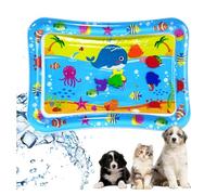 NPSMOPC Cat Splash Play Mat, Sensor Water Playmat, 2024 New Thickened Pet Water Sensory Play Mat for Cats, Water Sensory Playmat with Fish for Pet Play, Cat Play Mat (B)