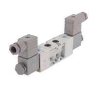 NPT 1/8'' 24V DC 5/3 vías Válvula de solenoide de presión central 3-8bar MVSC