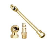 NPT hembra de 1/4 pulgadas para cabeza portabrocas de aire macho de bola cerrada para inflador, medidor de compresor, cabeza de inflador, neumáticos